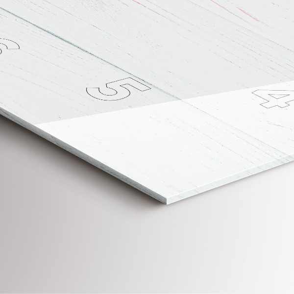 Square wall clock Spring flowers