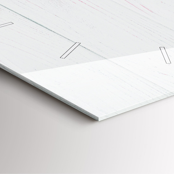 Square wall clock Spring flowers