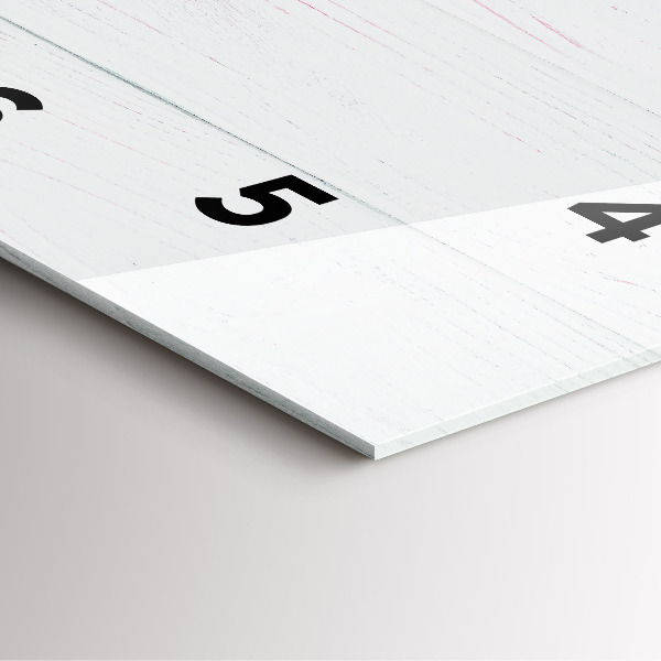 Square wall clock Spring flowers