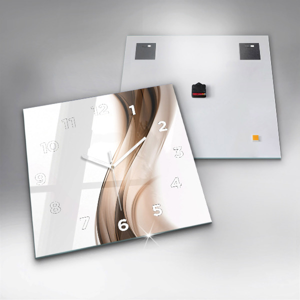 Square wall clock Abstraction line