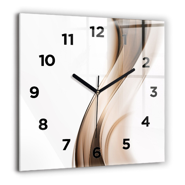 Square wall clock Abstraction line