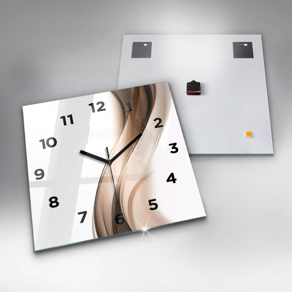 Square wall clock Abstraction line