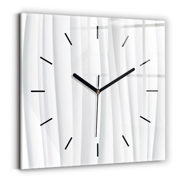 Square wall clock Waves texture