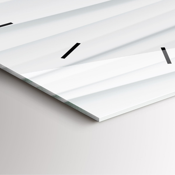 Square wall clock Waves texture