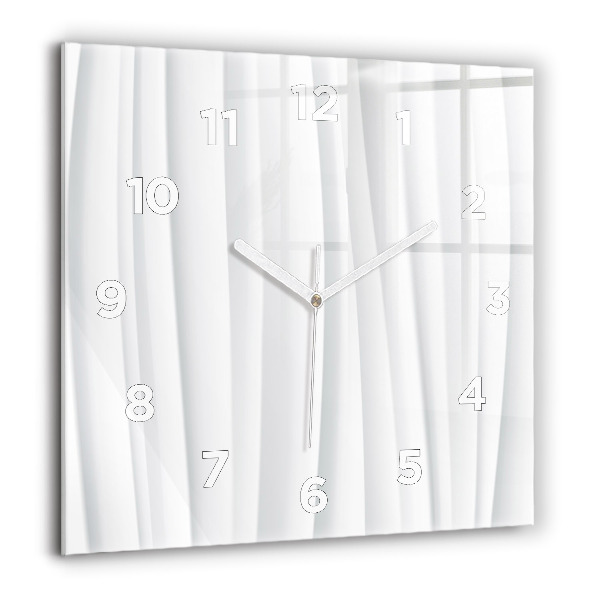 Square wall clock Waves texture