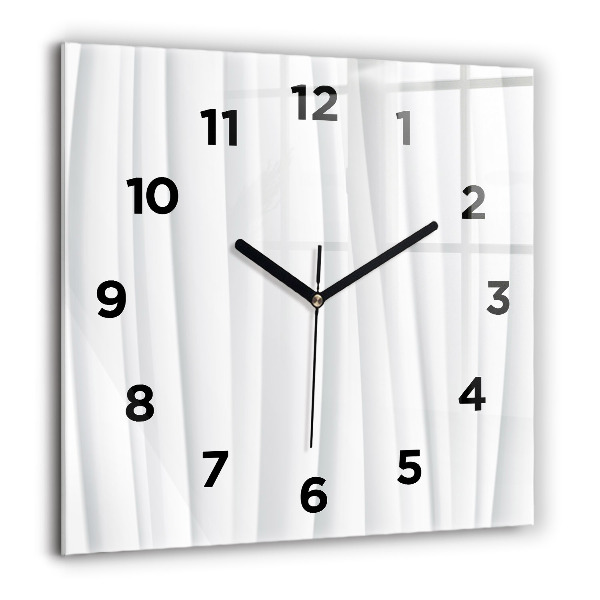 Square wall clock Waves texture