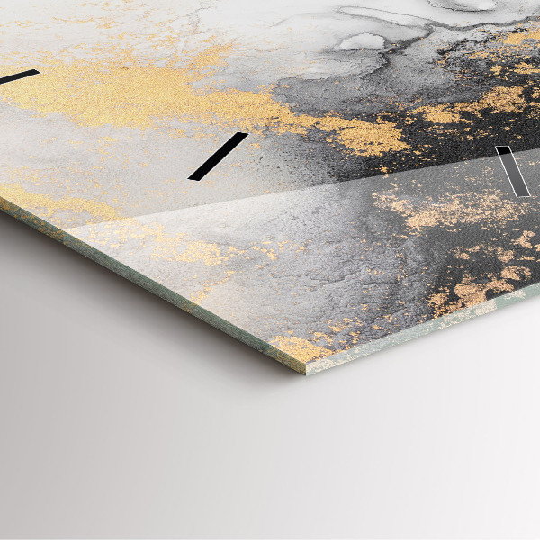 Square wall clock Artistic marble