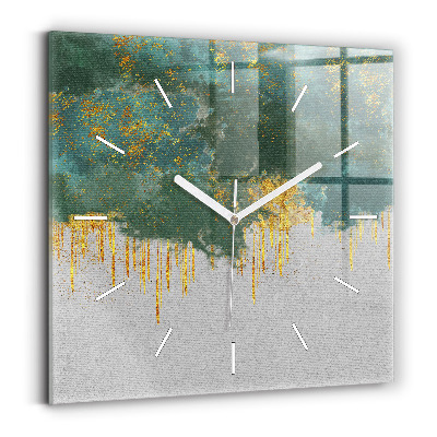 Square wall clock Decorative pattern