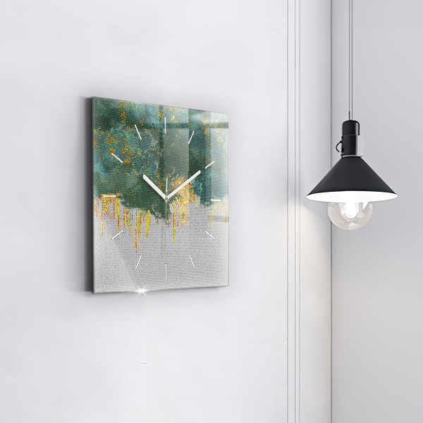 Square wall clock Decorative pattern