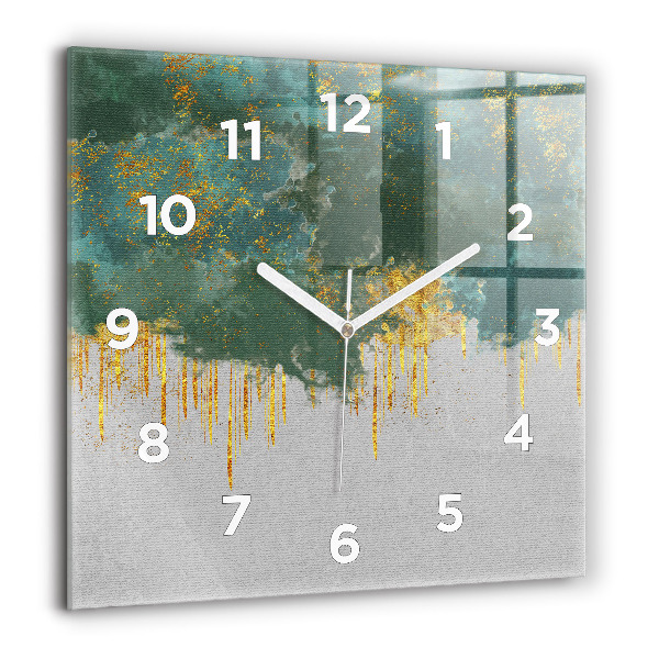 Square wall clock Decorative pattern