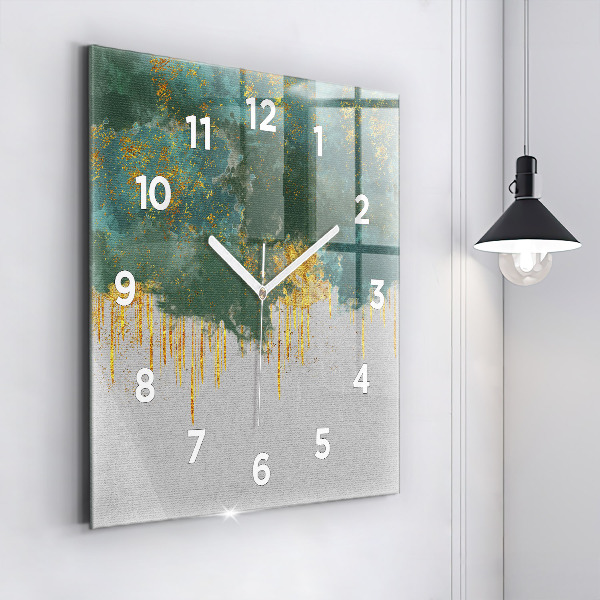 Square wall clock Decorative pattern