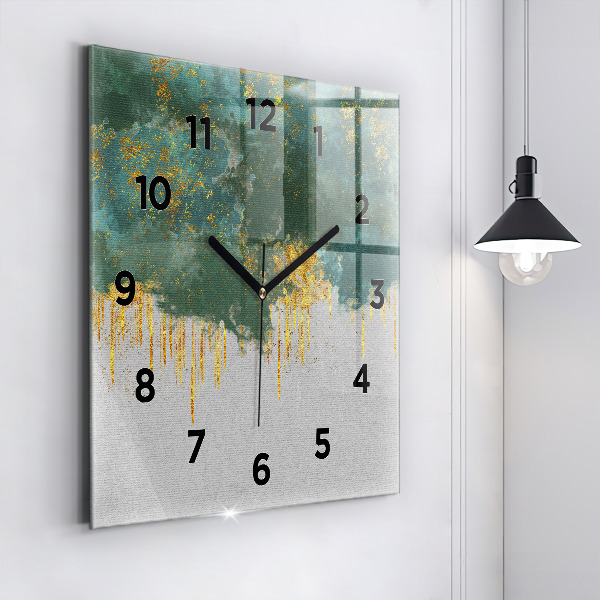 Square wall clock Decorative pattern