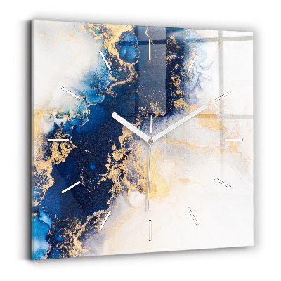 Square wall clock Marble pattern