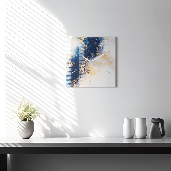 Square wall clock Marble pattern