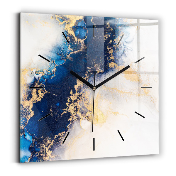Square wall clock Marble pattern