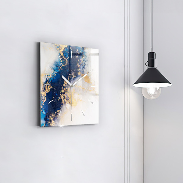 Square wall clock Marble pattern
