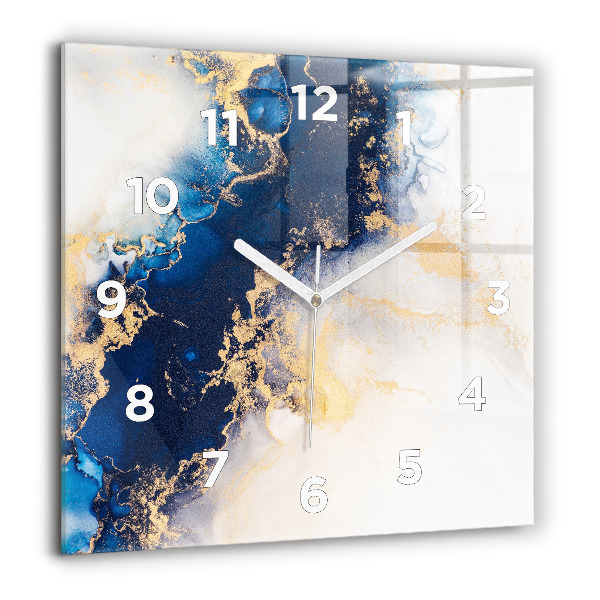 Square wall clock Marble pattern