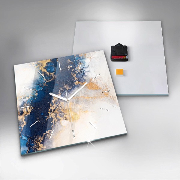 Square wall clock Marble pattern