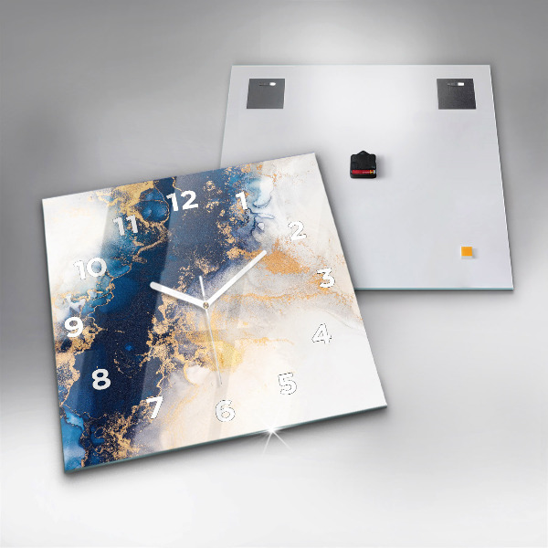 Square wall clock Marble pattern