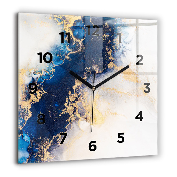 Square wall clock Marble pattern