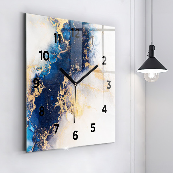 Square wall clock Marble pattern
