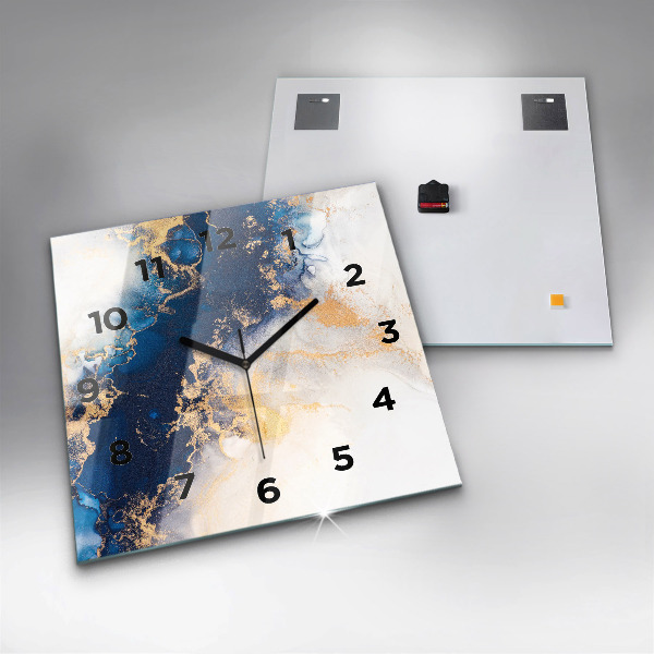 Square wall clock Marble pattern