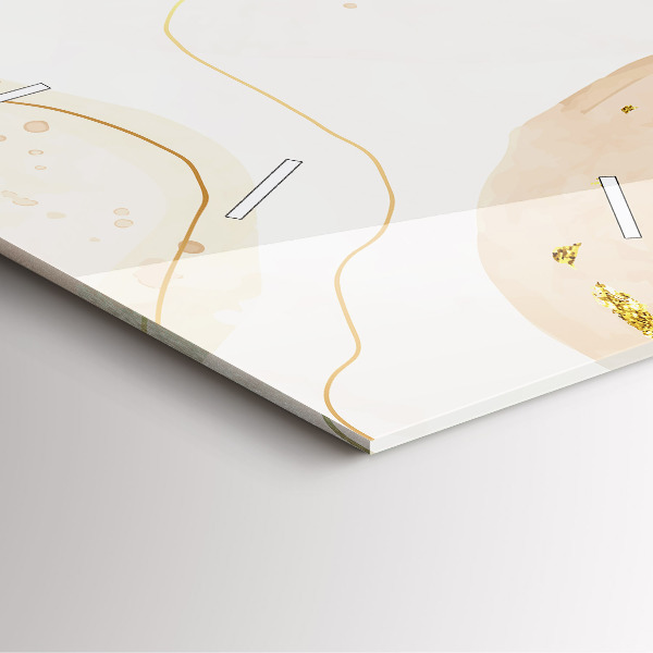 Square wall clock Watercolor stains