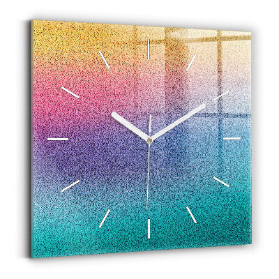Square wall clock Gradient pattern