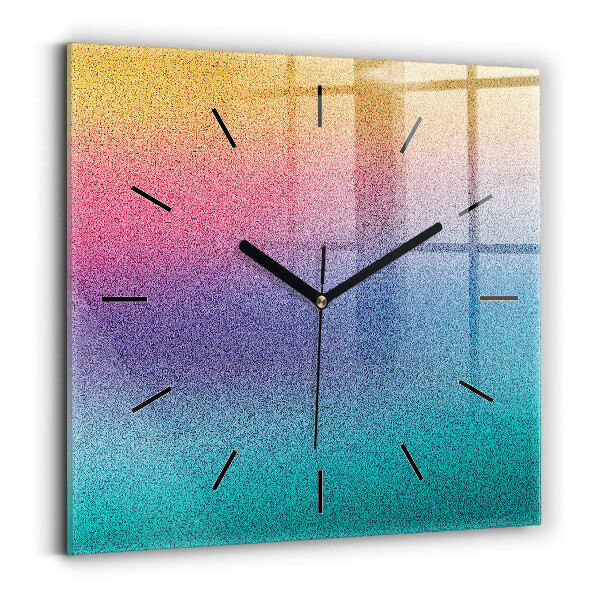 Square wall clock Gradient pattern