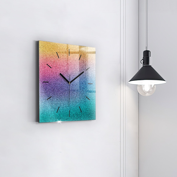 Square wall clock Gradient pattern