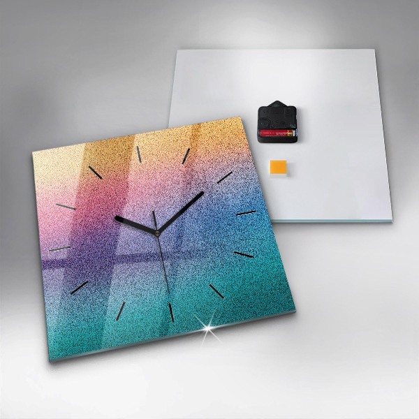 Square wall clock Gradient pattern