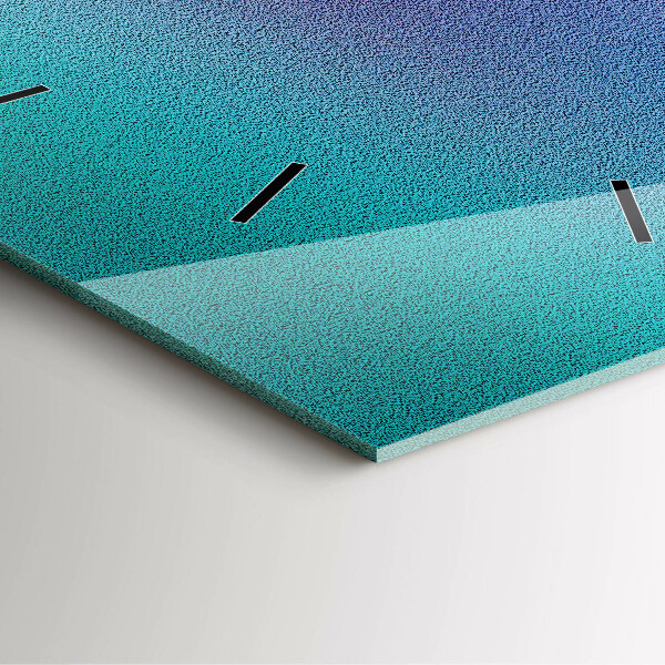 Square wall clock Gradient pattern