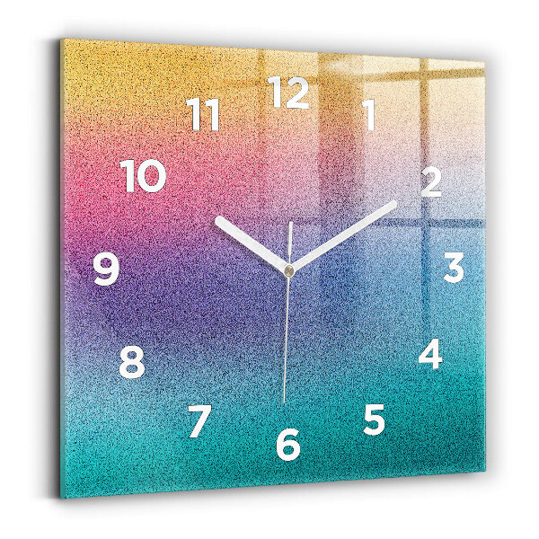 Square wall clock Gradient pattern