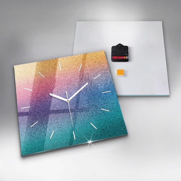 Square wall clock Gradient pattern