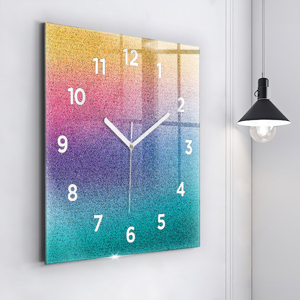 Square wall clock Gradient pattern