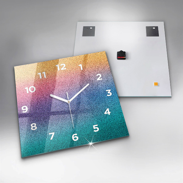 Square wall clock Gradient pattern