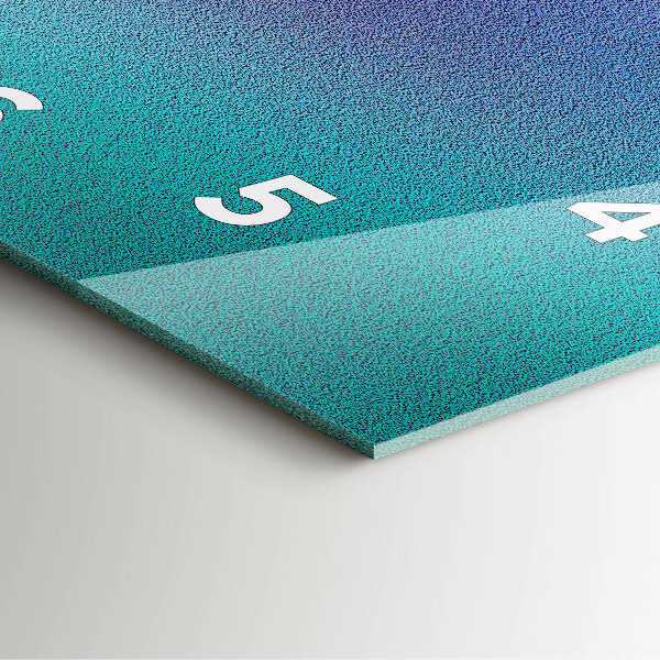 Square wall clock Gradient pattern