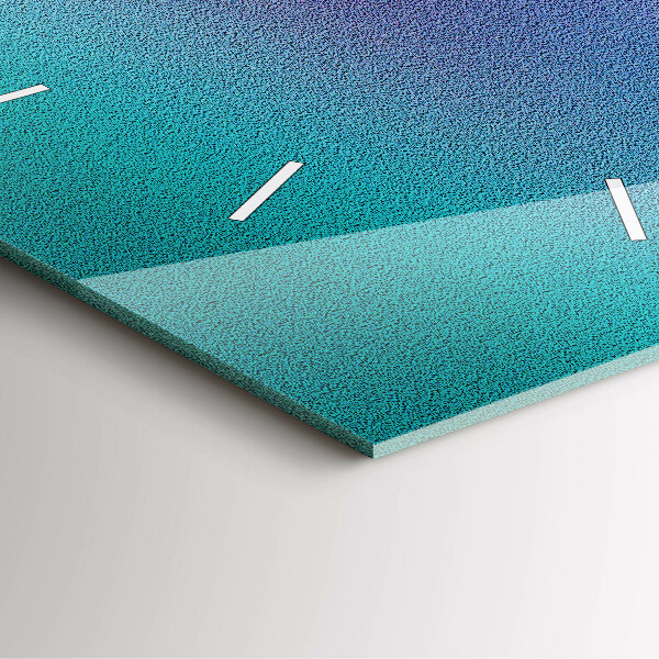 Square wall clock Gradient pattern