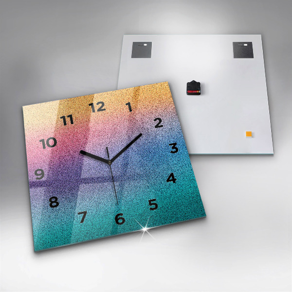 Square wall clock Gradient pattern