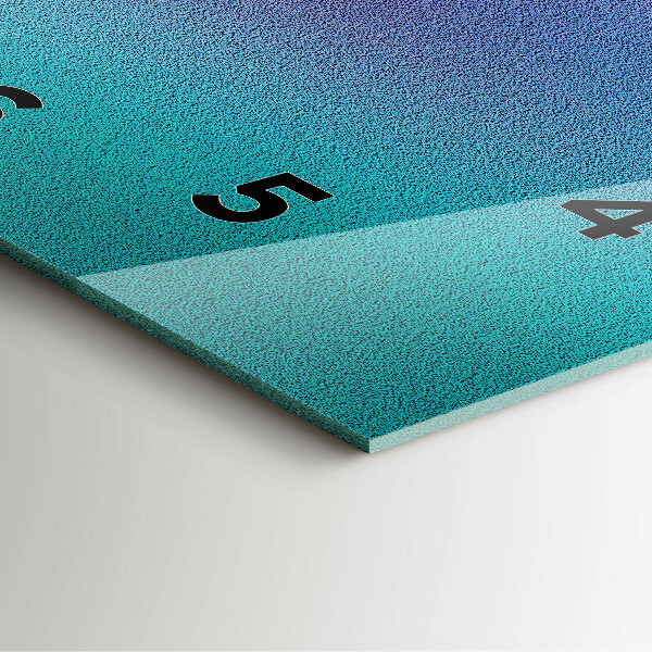 Square wall clock Gradient pattern