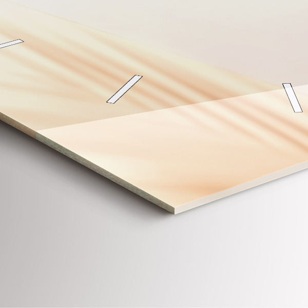 Square wall clock Creamy abstraction