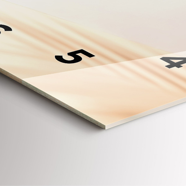 Square wall clock Creamy abstraction