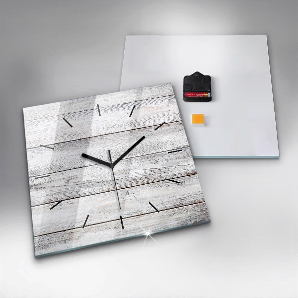 Square wall clock Painted boards