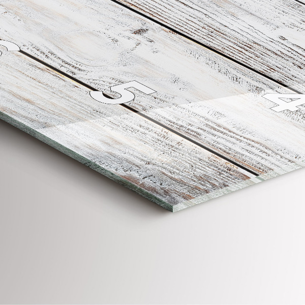 Square wall clock Painted boards