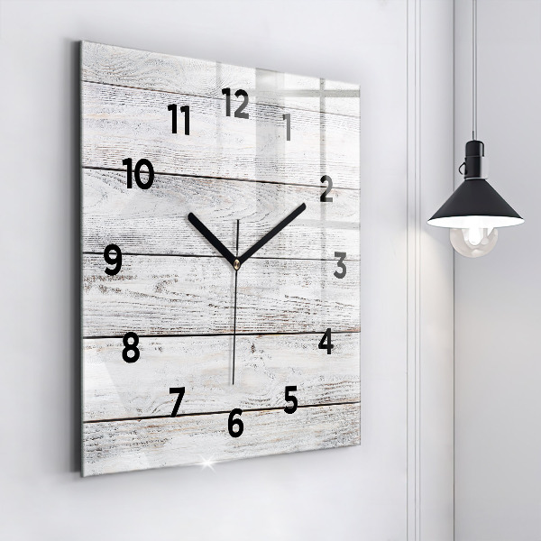 Square wall clock Painted boards