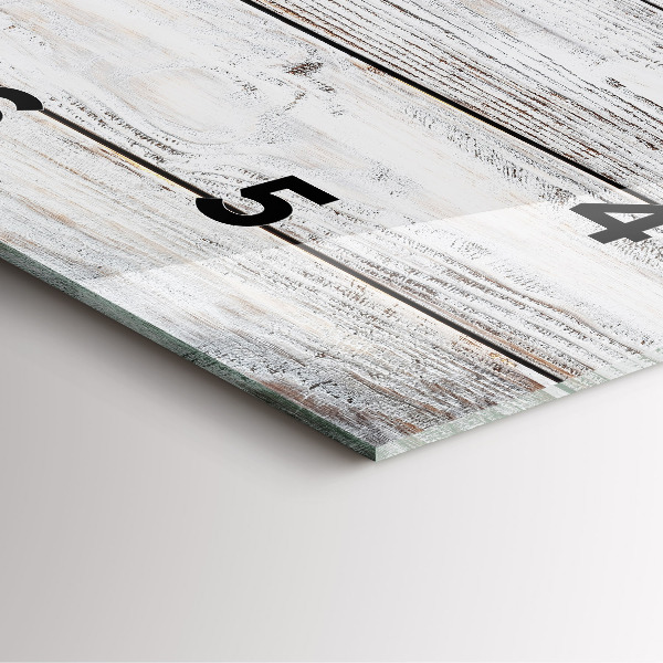 Square wall clock Painted boards