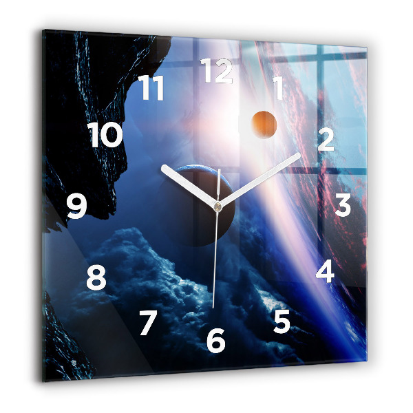 Square wall clock Great Galaxy