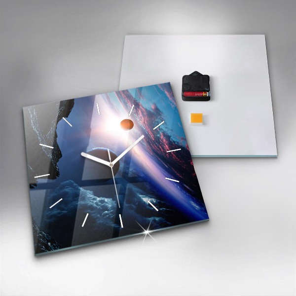 Square wall clock Great Galaxy