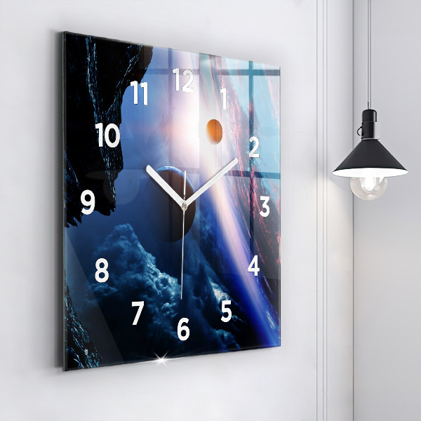 Square wall clock Great Galaxy