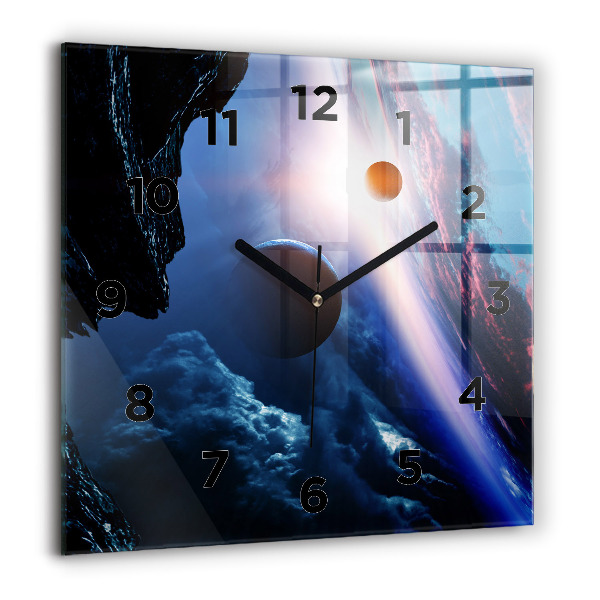 Square wall clock Great Galaxy